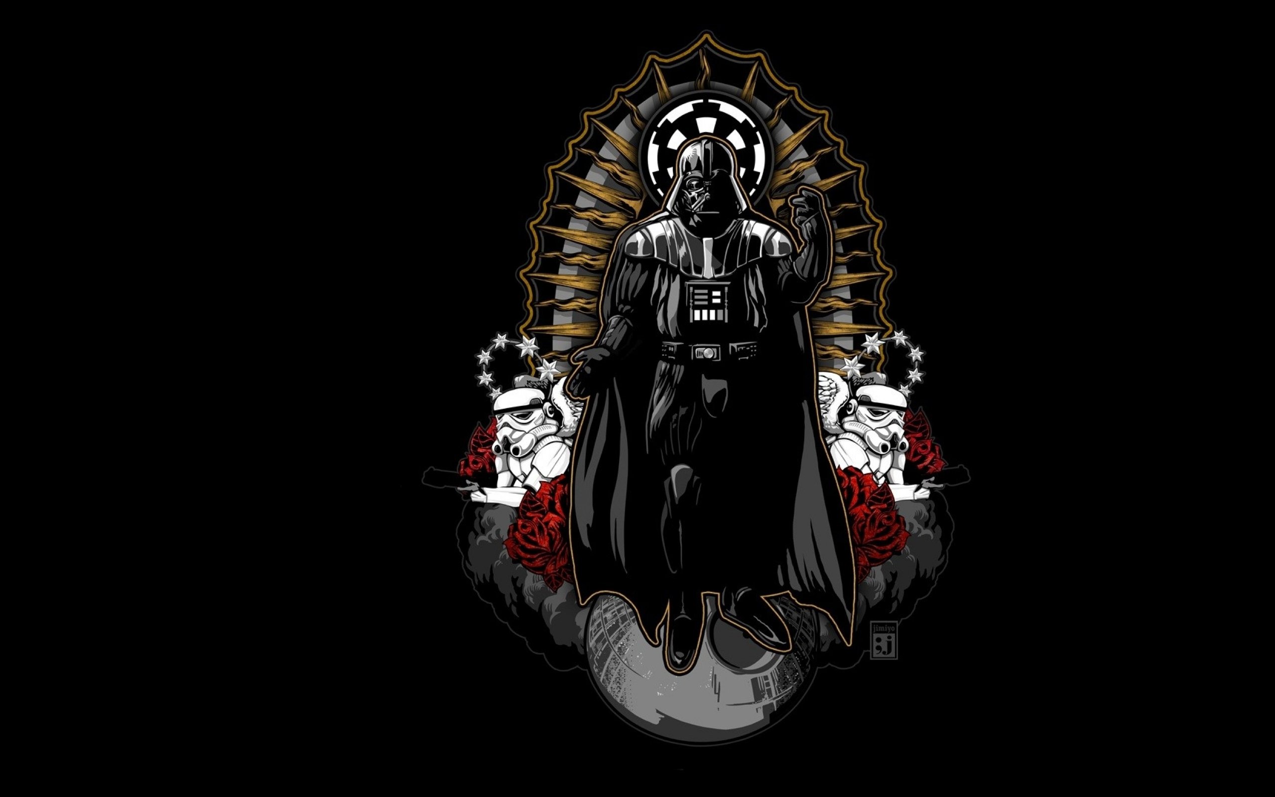 Darth Vader Stormtrooper Art - HD Wallpaper 