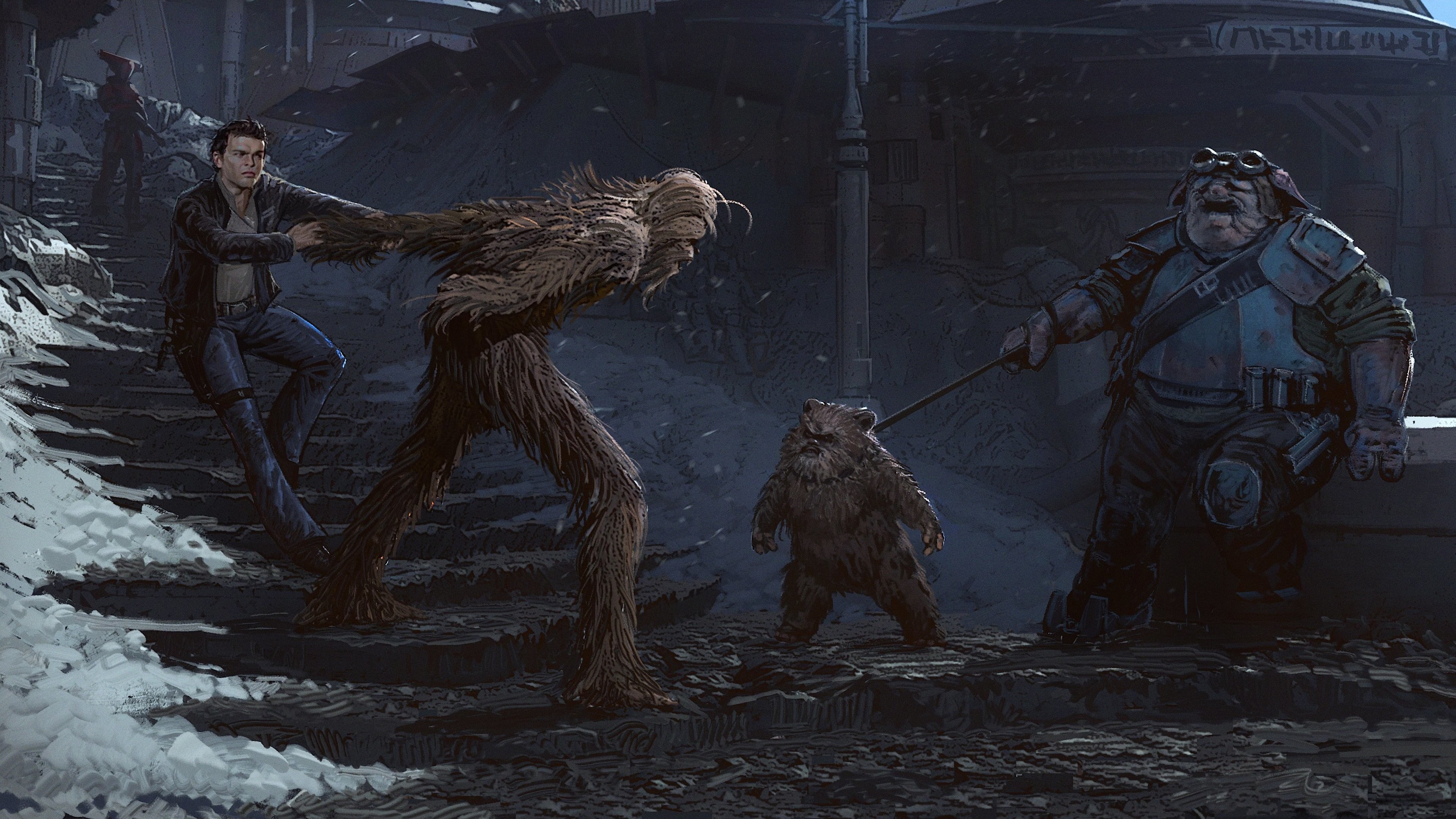 Solo A Star Wars Story Artwork 4k 
 Data Src Download - Solo A Star Wars Story Mimban Concept Art - HD Wallpaper 