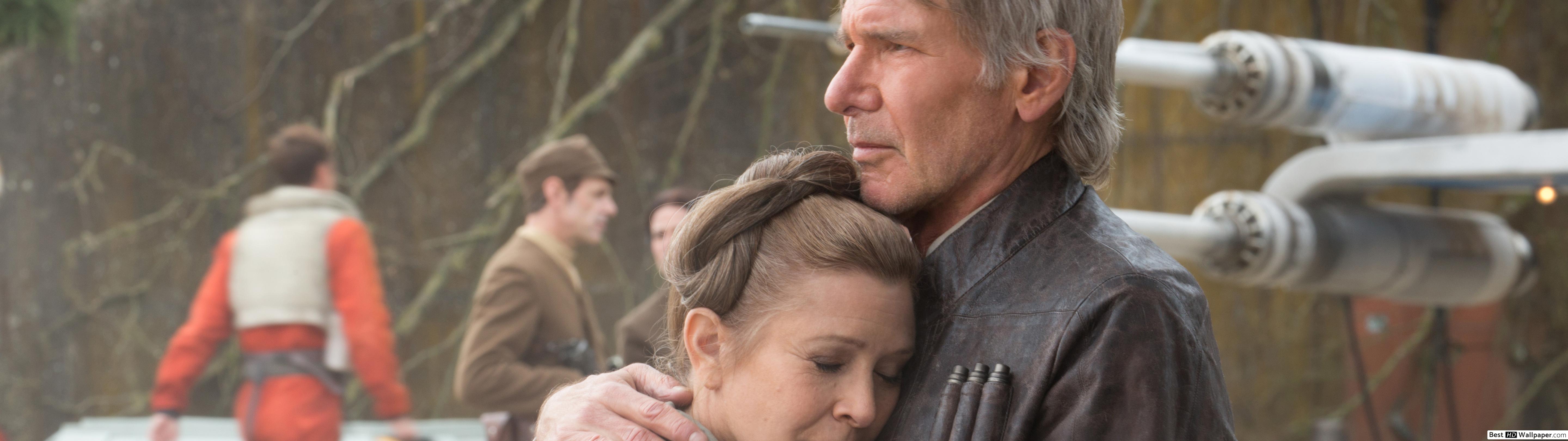 Force Awakens Carrie Fisher Scene - HD Wallpaper 