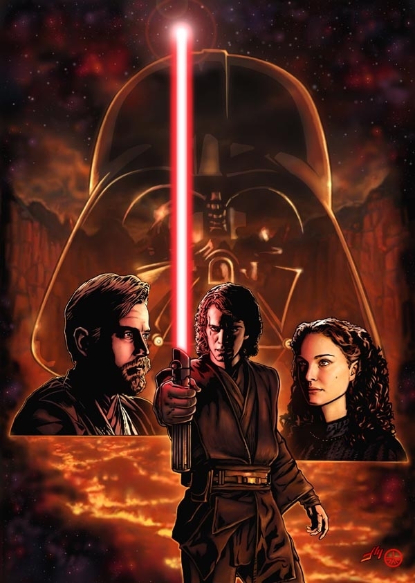 Anakin Skywalker Wallpaper - Anakin Skywalker With Red Lightsaber - HD Wallpaper 