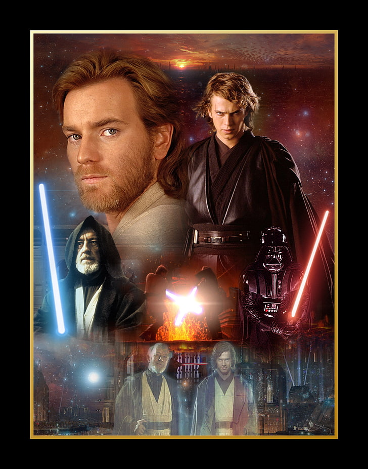 Star Wars Darth Vader Ewan Mcgregor Anakin Skywalker - Anakin And Obi Wan - HD Wallpaper 