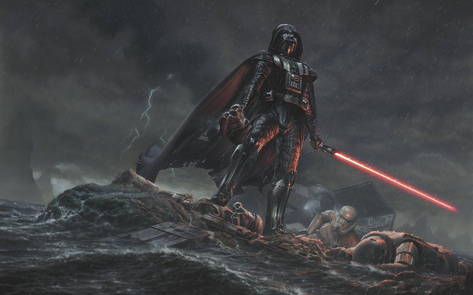 Digital Art, Movies, Star Wars, Drawing, Darth Vader - Full Hd Wallpapers Star Wars - HD Wallpaper 