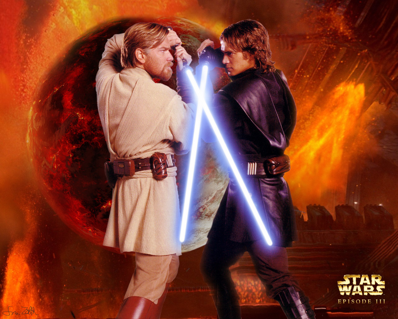 Obi Wan Kenobi Holding Lightsaber - 1280x1024 Wallpaper 