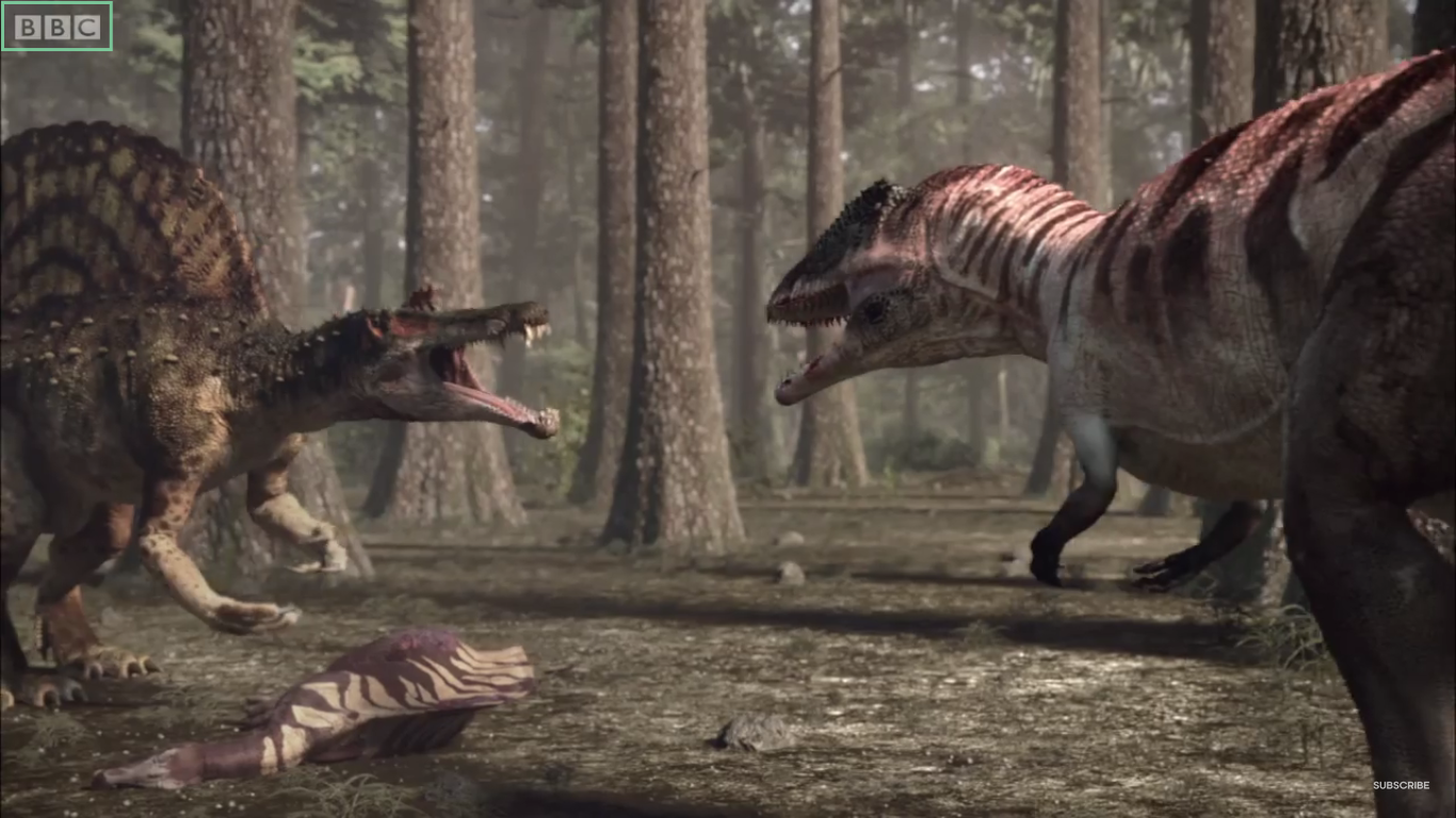 Spinosaurus Vs Carcharodontosaurus - HD Wallpaper 