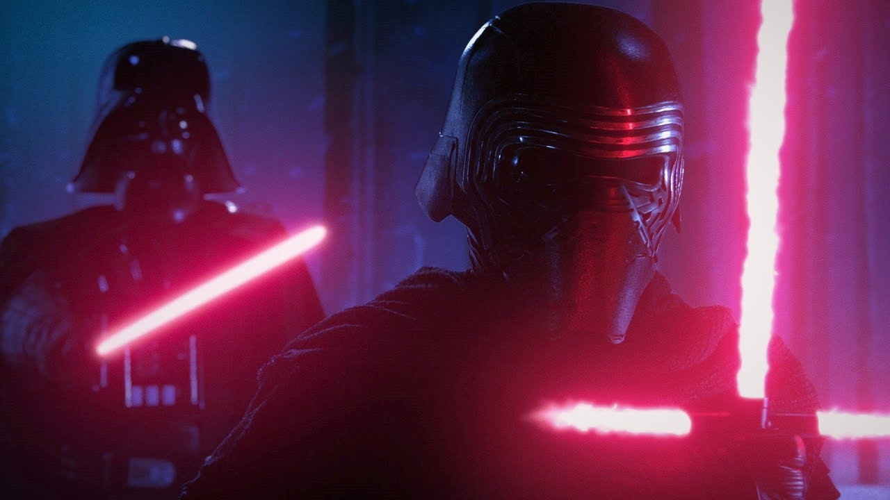 Star Wars Darth Vader Vs Kylo Ren - HD Wallpaper 