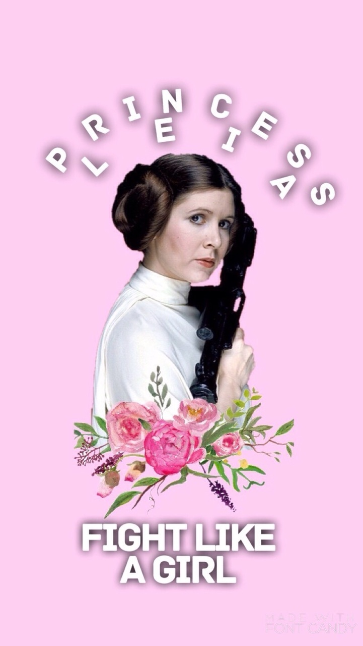 Phone, Princess Leia, And Star Wars Image - Background Princess Leia Laptop - HD Wallpaper 