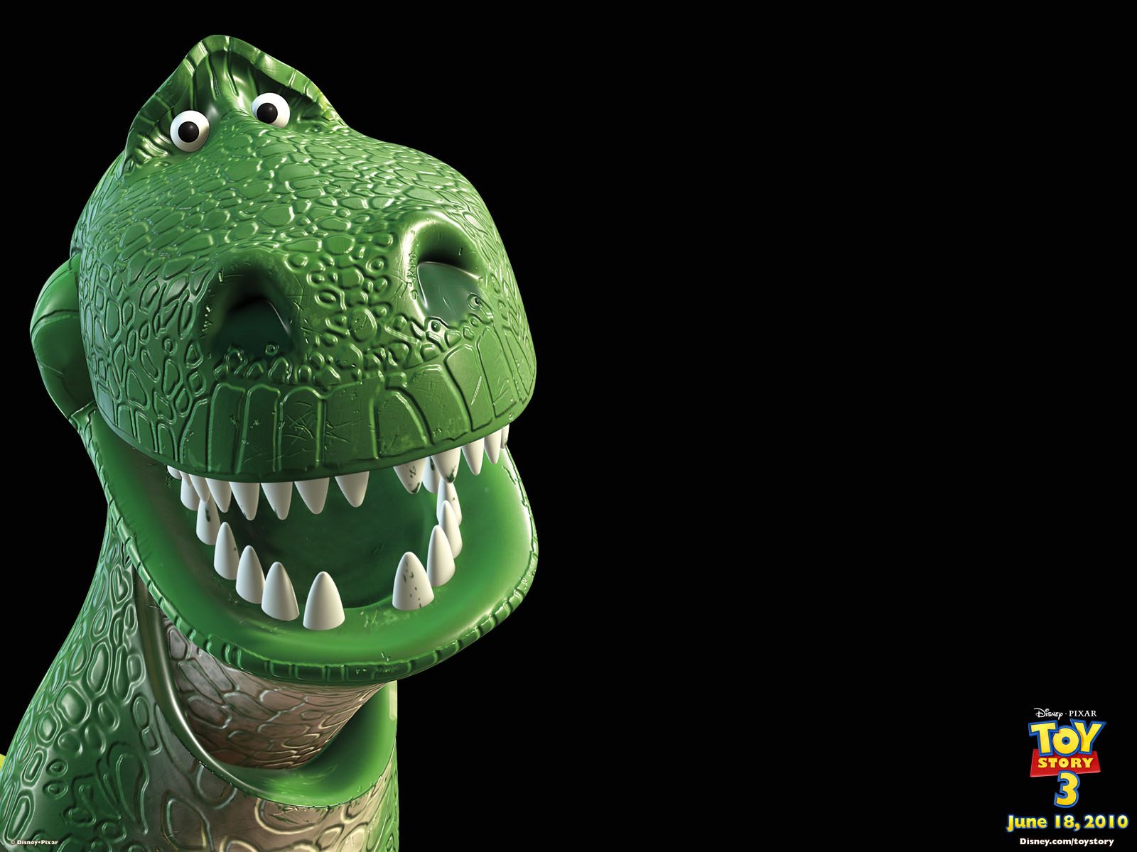 Rex The Green Tyrannosaurus Dinosaur From Toy Story - Free Clipart Toy Story Characters - HD Wallpaper 