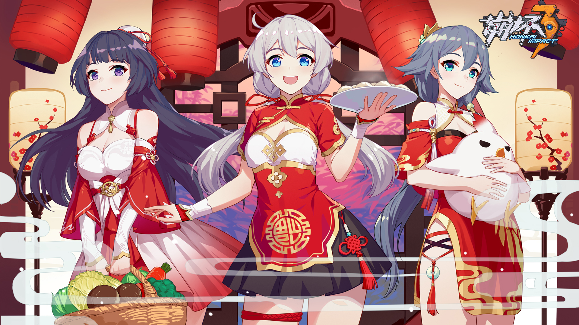 Anime Wallpaper Lunar New Year - HD Wallpaper 