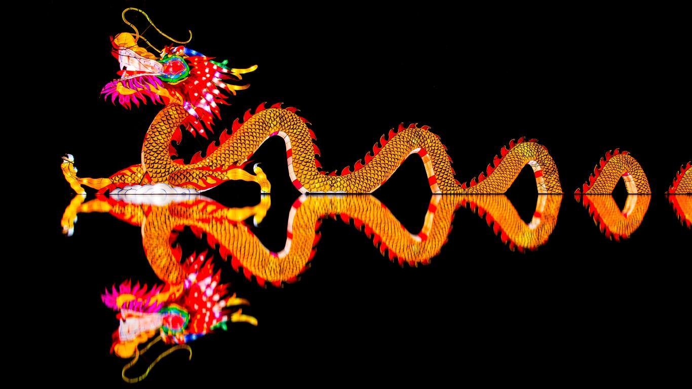 Download Laptop Chinese New Year Computer Background - Chinese Dragon 4k -  1366x768 Wallpaper 