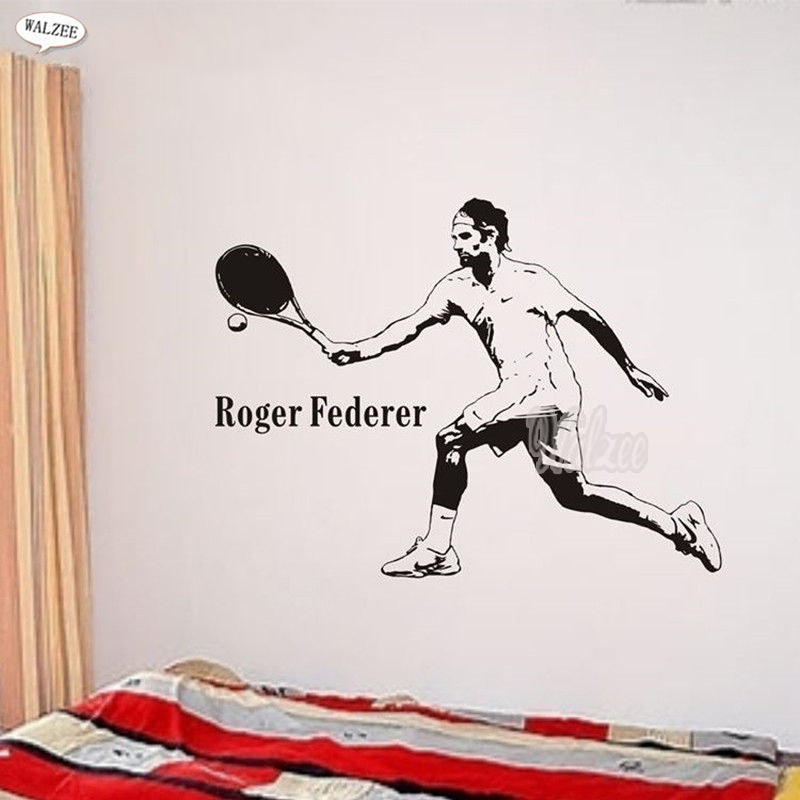 Roger Federer Wall Sticker - HD Wallpaper 
