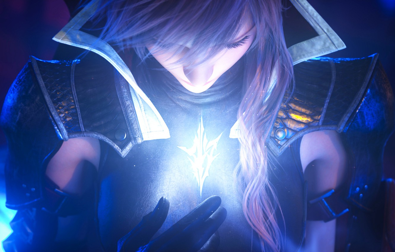 Photo Wallpaper Final Fantasy, Square Enix, Final Fantasy - Final Fantasy Lightning Blue - HD Wallpaper 