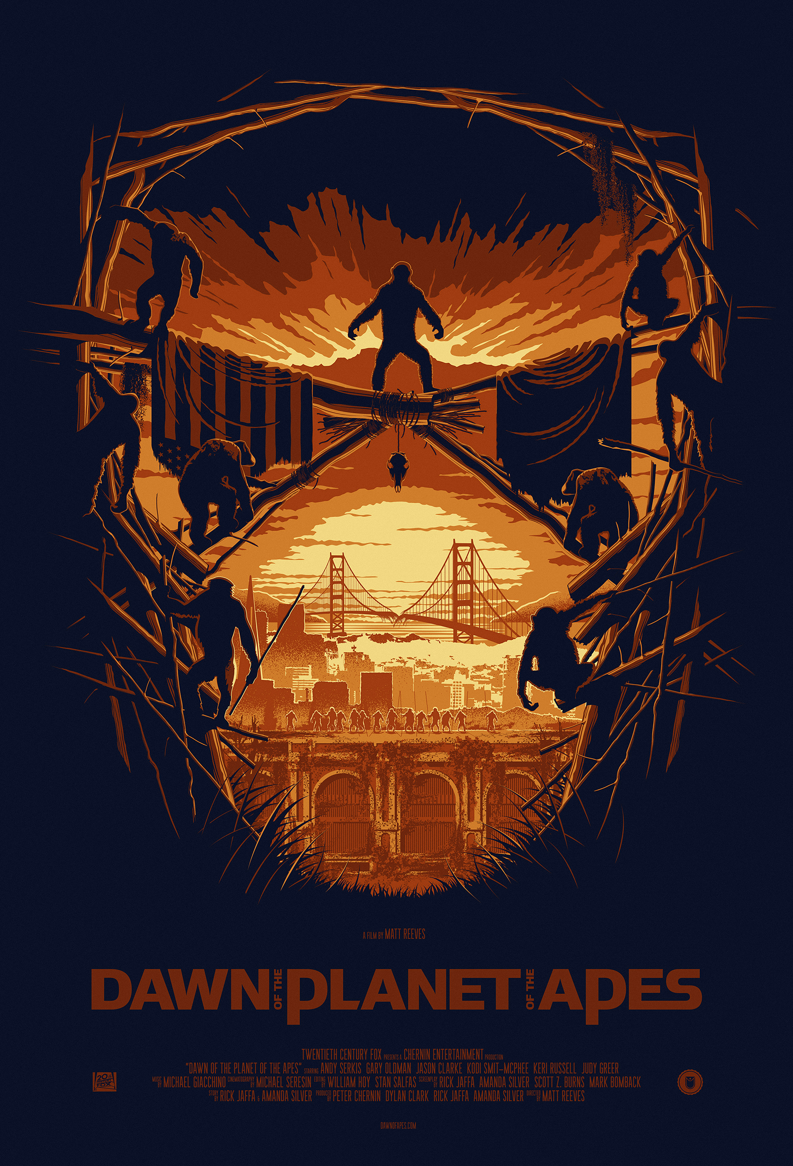 Dawn Of The Planet Of The Apes Movie Posters - HD Wallpaper 