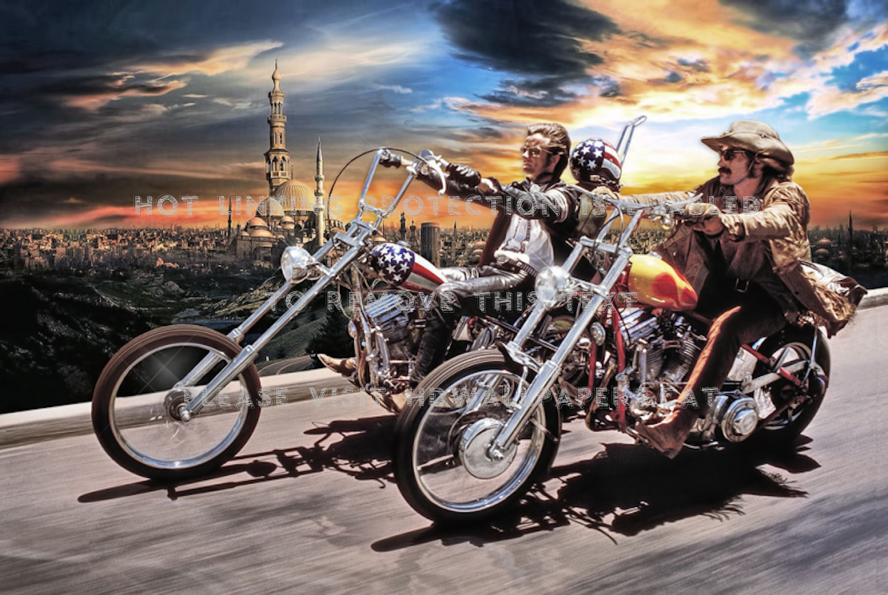 Just Passing Through Easy Rider Motorbikes - Easy Rider - HD Wallpaper 