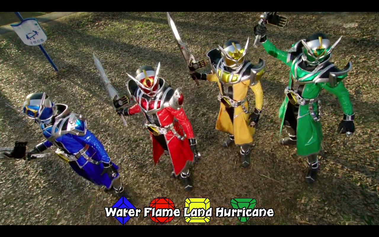 Mahou Sentai Wizardranger - Kamen Rider Wizard 4 Dragons - HD Wallpaper 