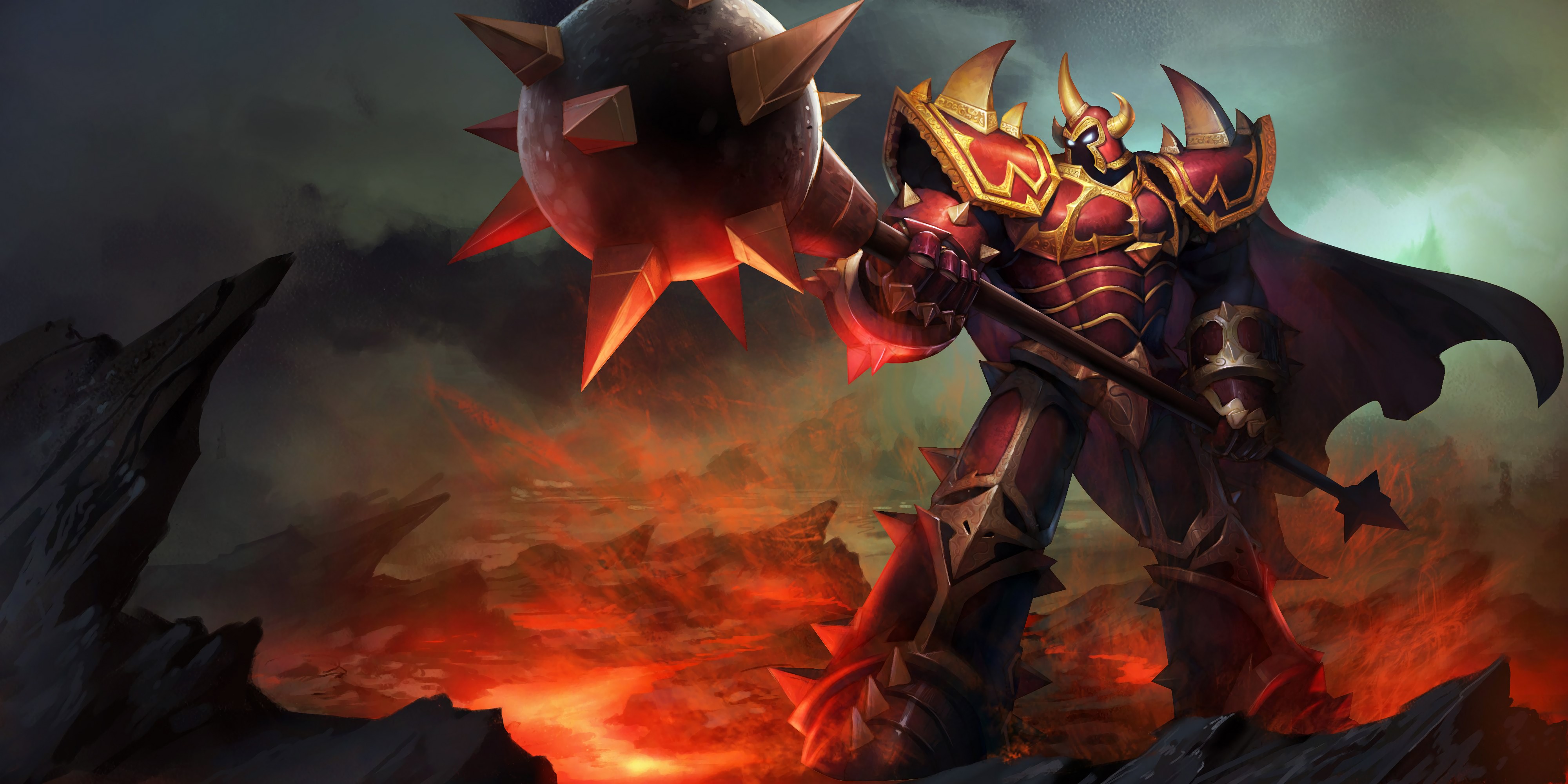 Dragon Knight Mordekaiser Splash Art Hd 4k Wallpaper - Dragon Knight Mordekaiser - HD Wallpaper 