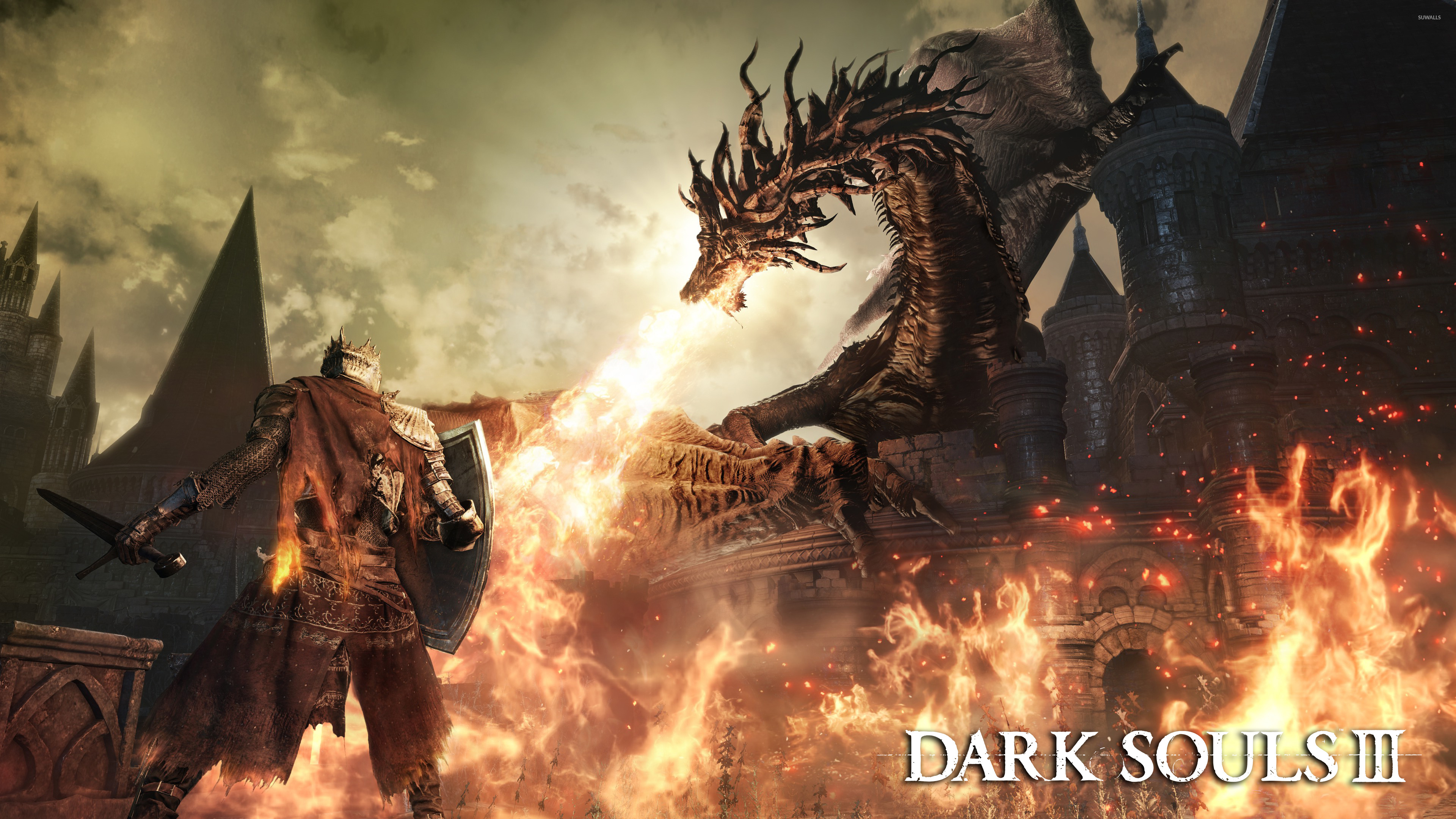 Dragon From Dark Souls 3 - HD Wallpaper 