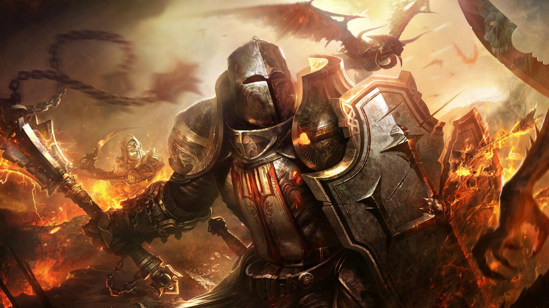 Crusaders Fantasy Art - HD Wallpaper 