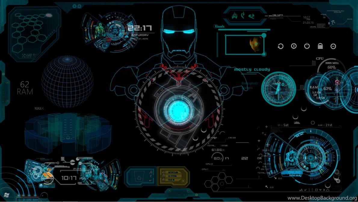 Iron Man Jarvis 1190x672 Wallpaper Teahub Io