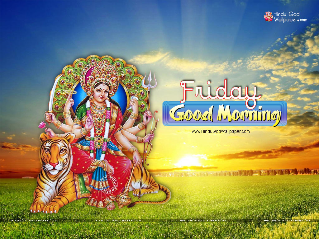 Happy Friday Wallpaper - Durga Maa Photo Frame App - HD Wallpaper 