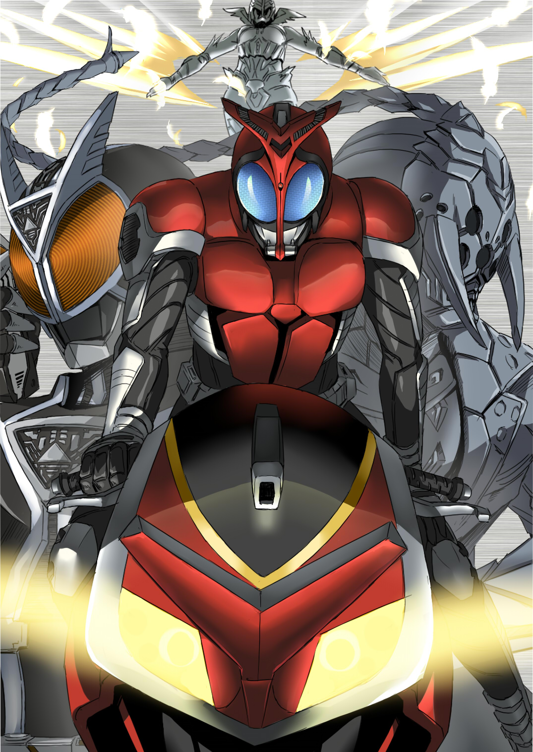 Anime Kamen Rider Faiz - HD Wallpaper 