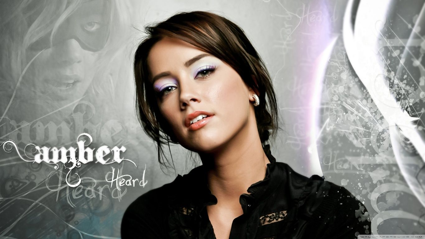 Amber Heard Wallpaper Hd - Amber Heard Dark Hair - HD Wallpaper 