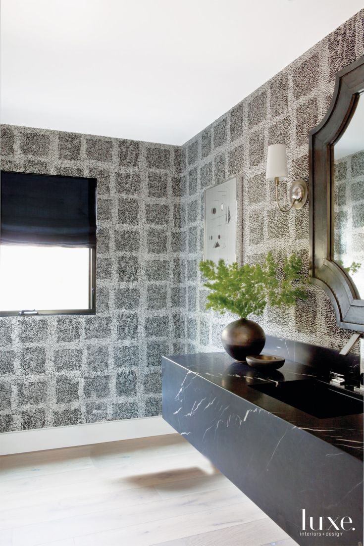 Contour Kitchen Wallpaper Luxe Interiors And Design 735x1103