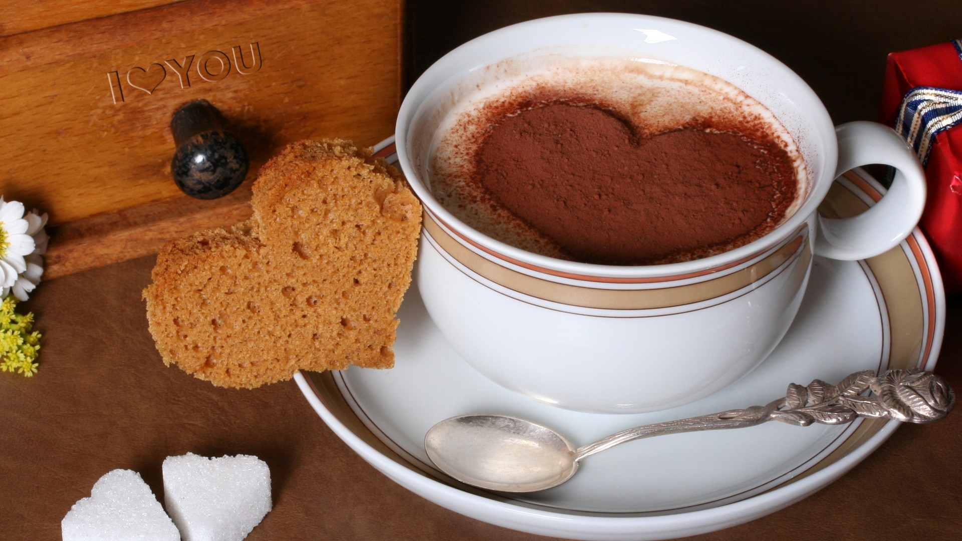 Tazas De Chocolate Con Fondo - HD Wallpaper 