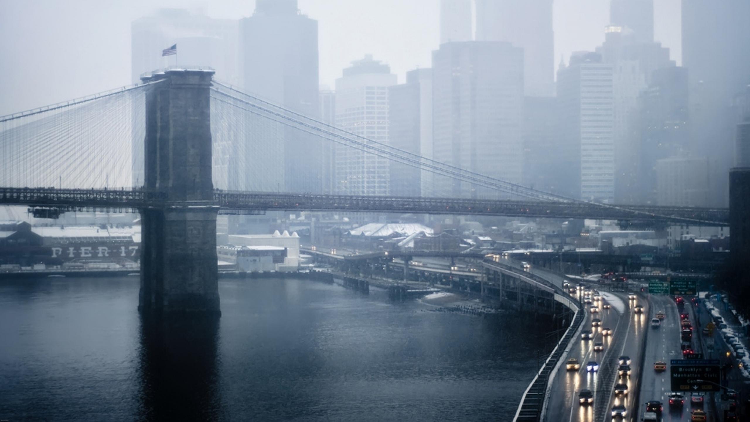 Imac Wallpaper Hd - Rainy New York Wallpaper 4k - HD Wallpaper 