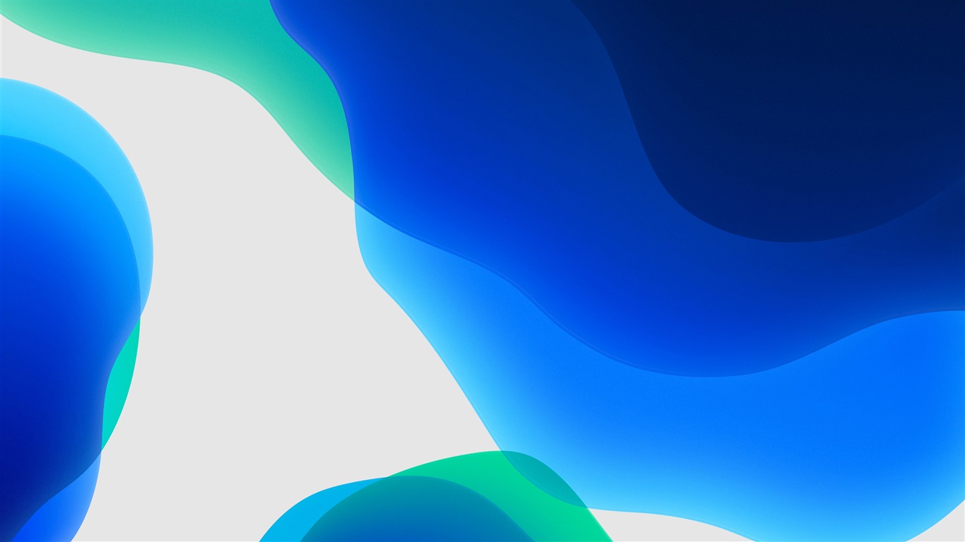 Ios 13 Blue Gradient Abstract 4k Hd2019 - Ios 13 Wallpaper For Pc - HD Wallpaper 