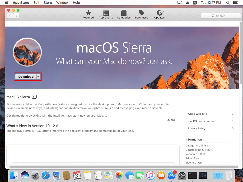Downloading Mac Os X - Macos Sierra App Store - HD Wallpaper 