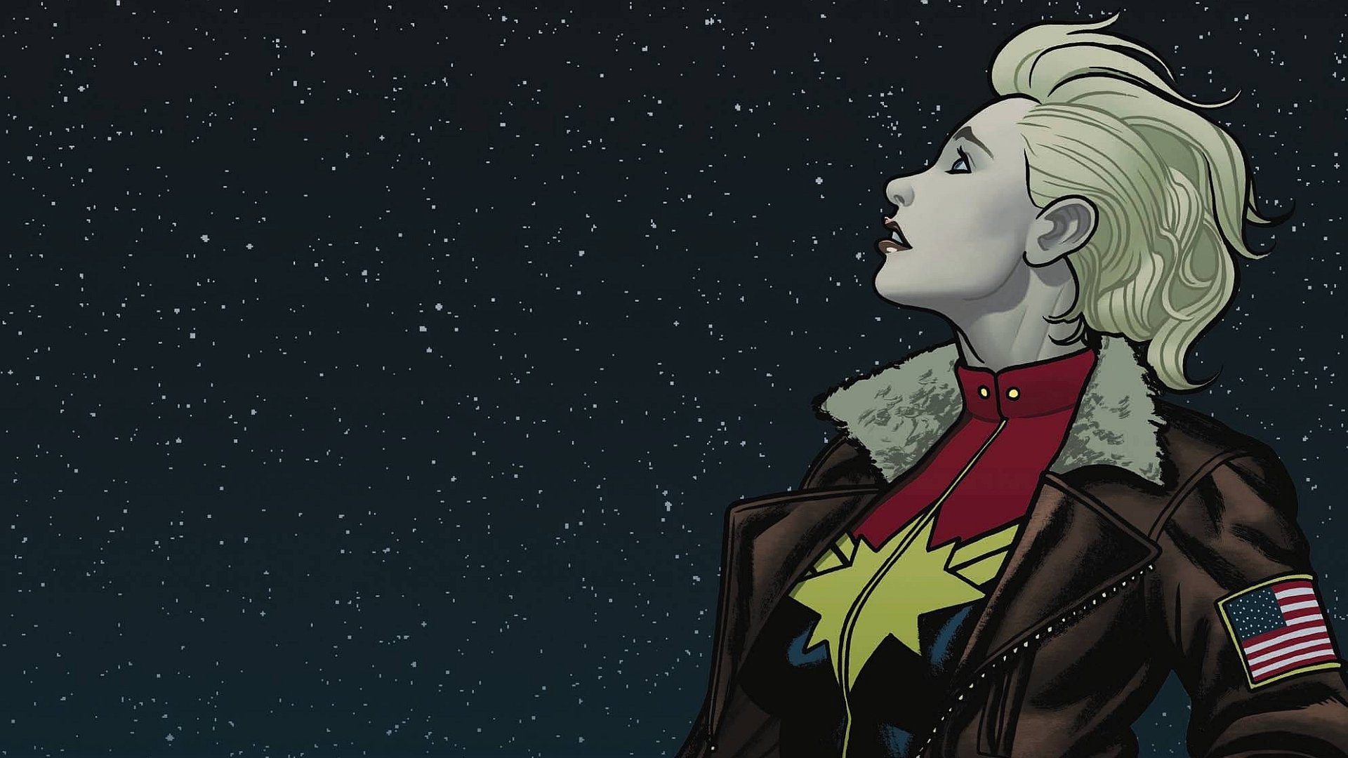 Free Download Captain Marvel Background Id - Captain Marvel Mohawk Hair - HD Wallpaper 