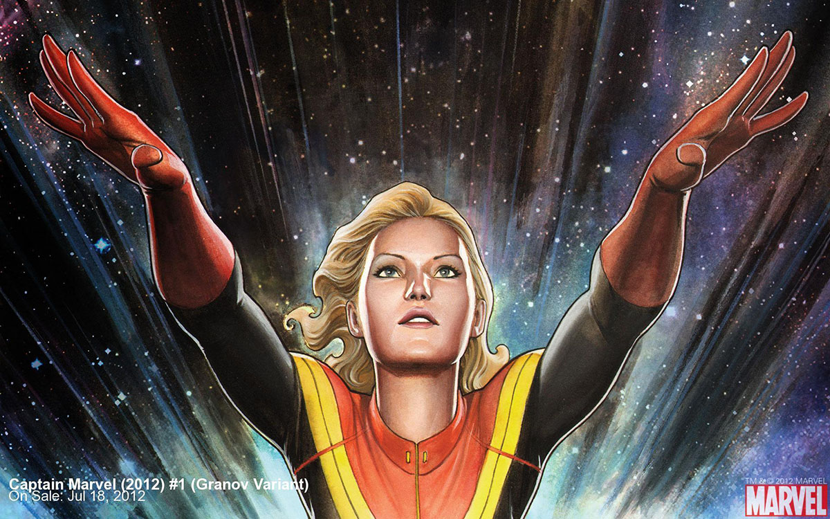 Captain Marvel Wallpapers Comic - Adi Granov Captain Marvel - HD Wallpaper 