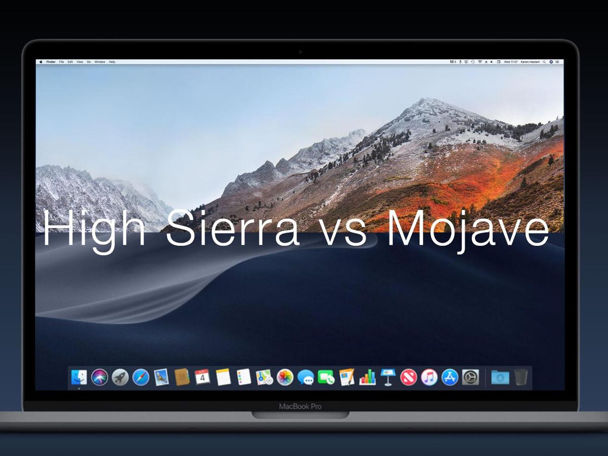 Macos High Sierra Vs Mojave - HD Wallpaper 