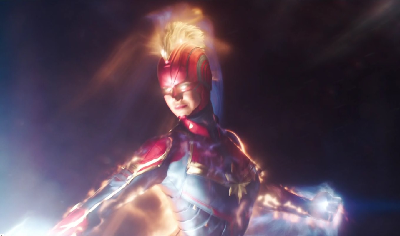 Captain Marvel In Space - HD Wallpaper 