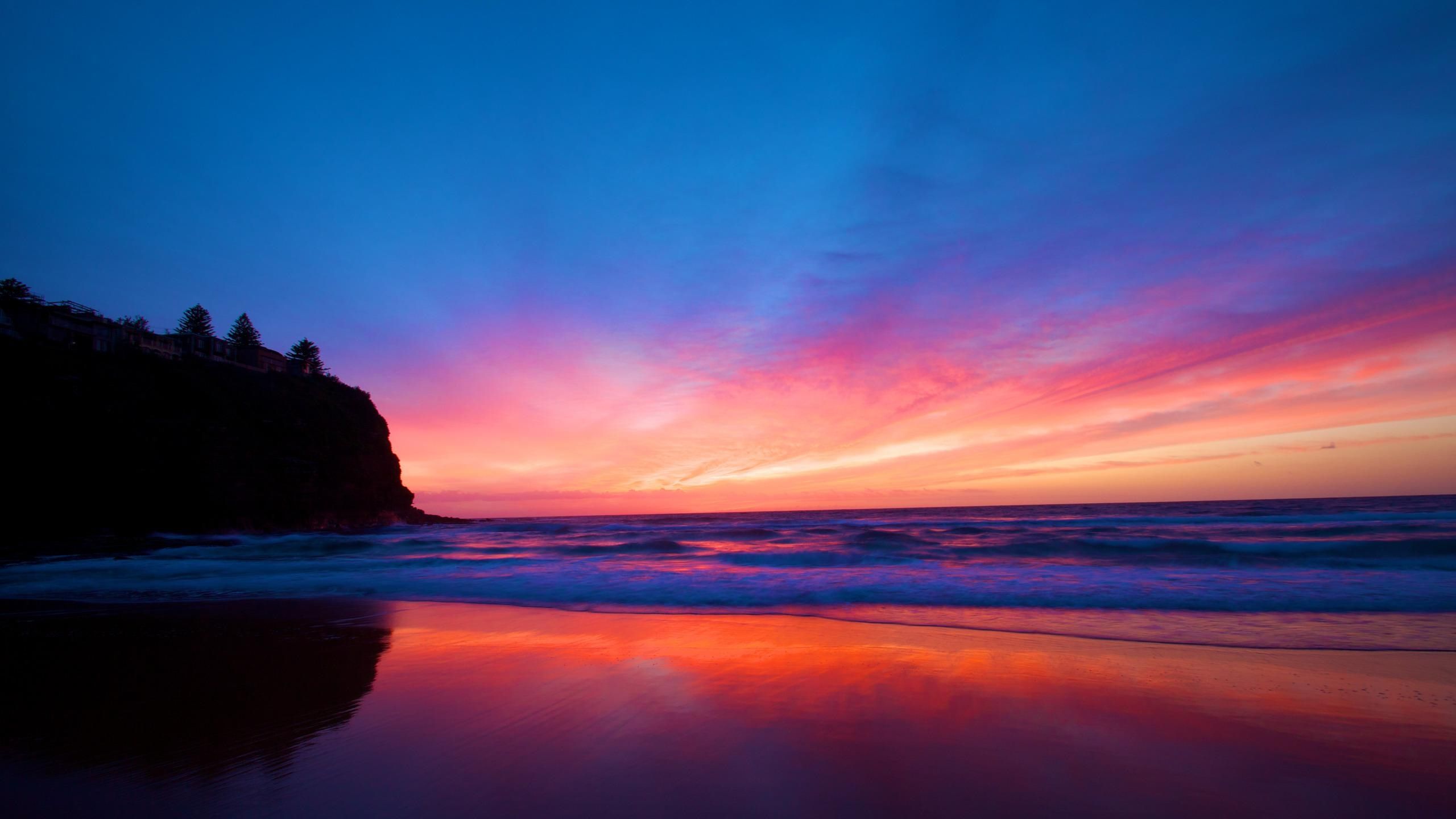 Beach Mac Wallpaper - Macbook Wallpaper Beach Sunset - HD Wallpaper 