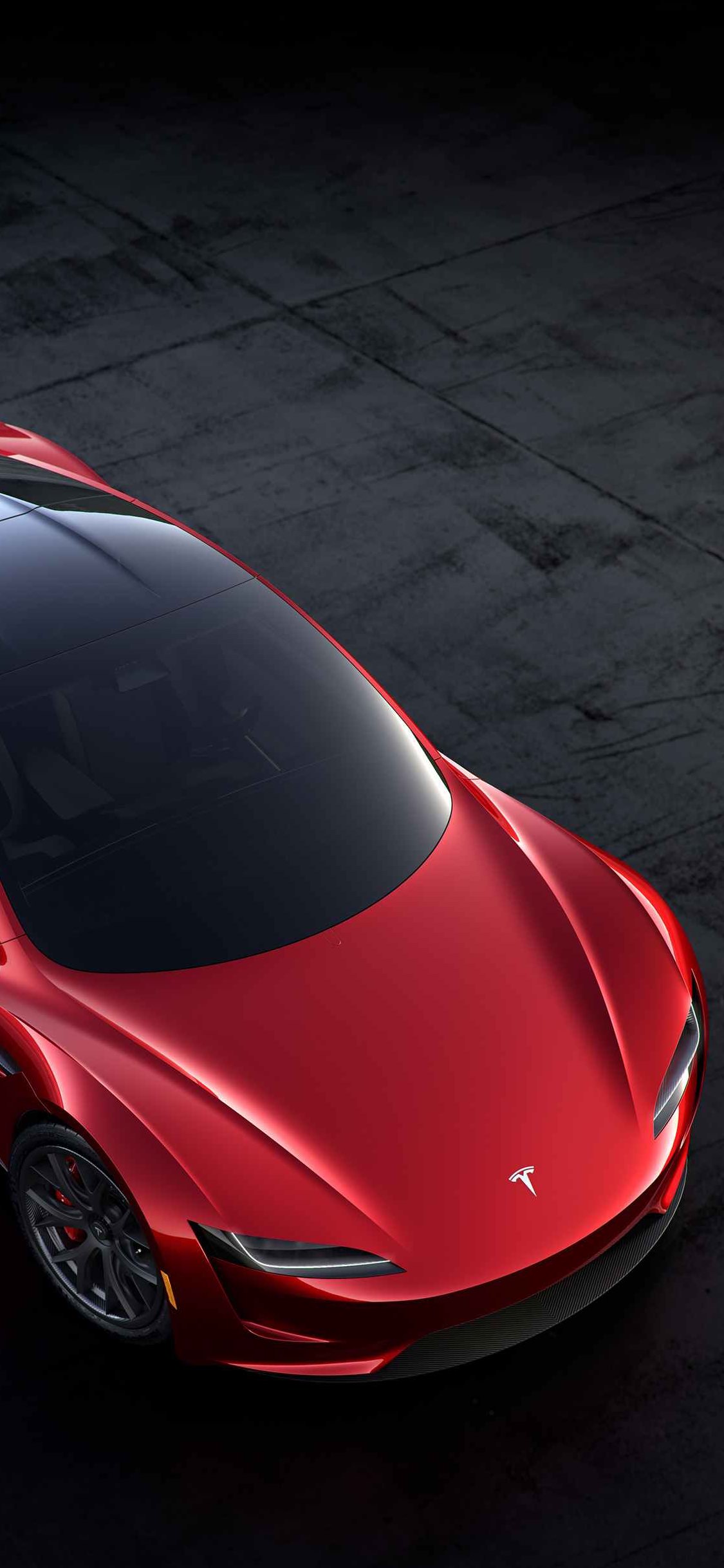 Tesla Roadster 2020 Convertible Red - HD Wallpaper 