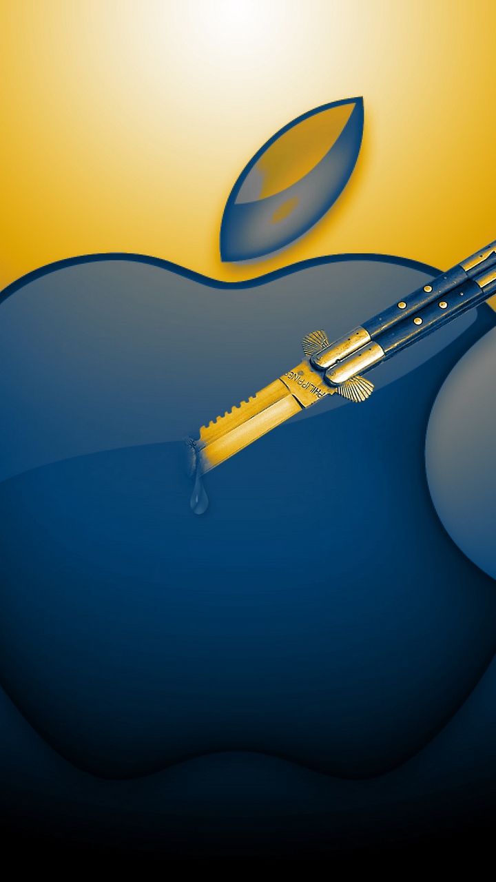 Wallpaper Mac, Apple, Logo, Creative - Ipad With Apple Logo - HD Wallpaper 