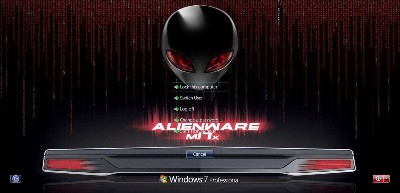 Alienware Logon Screen Wallpaper - Alienware Logon Screen - HD Wallpaper 