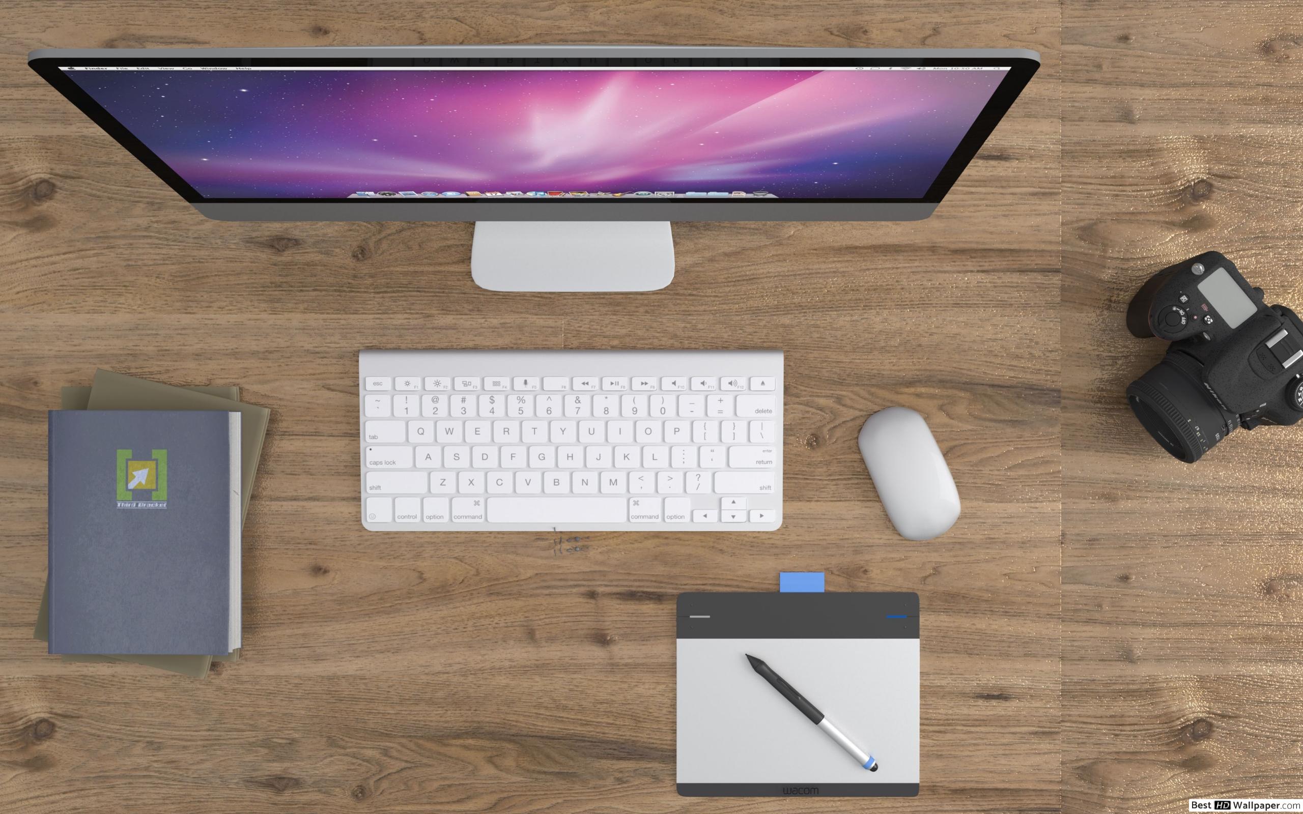 Dslr & Imac - HD Wallpaper 