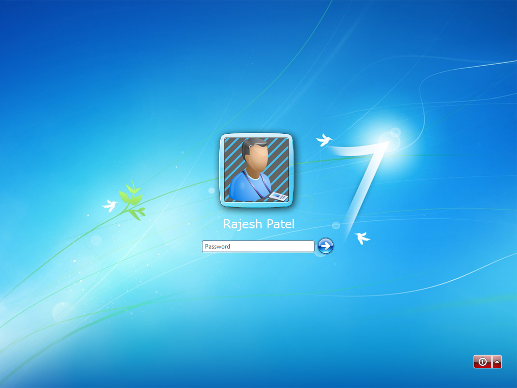 Lock - Windows 7 Logon Frame - HD Wallpaper 