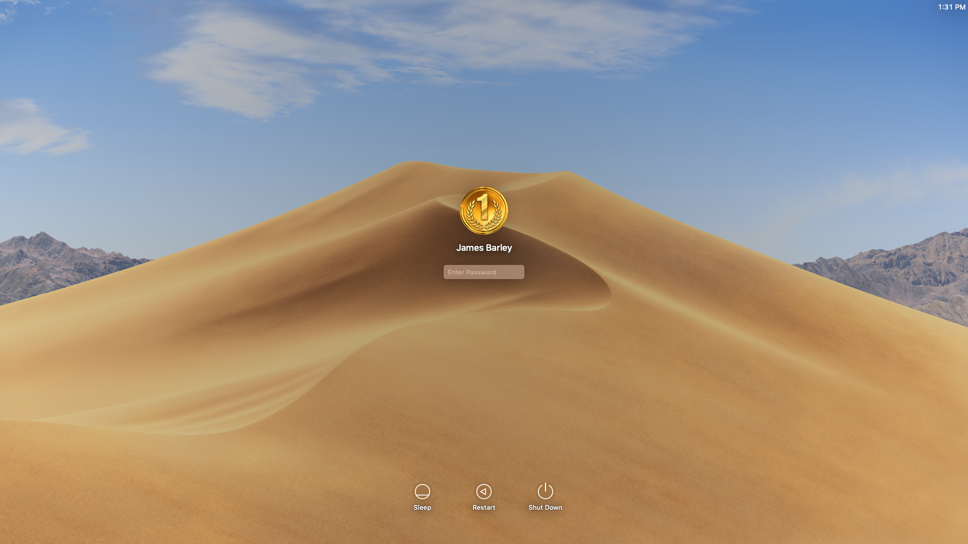 Mac Login Screen Mojave - HD Wallpaper 