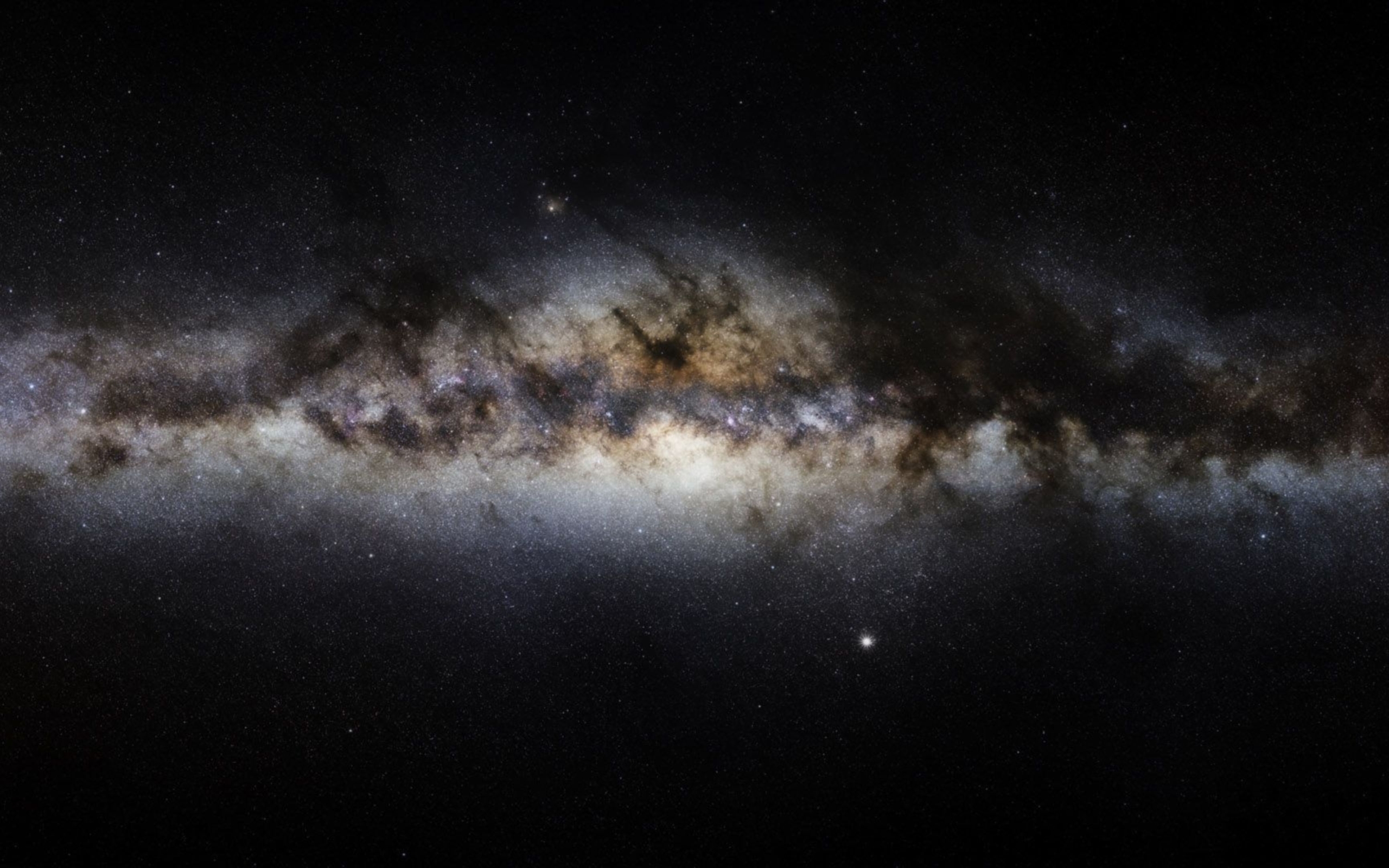 Macbook Black Milky Way - HD Wallpaper 