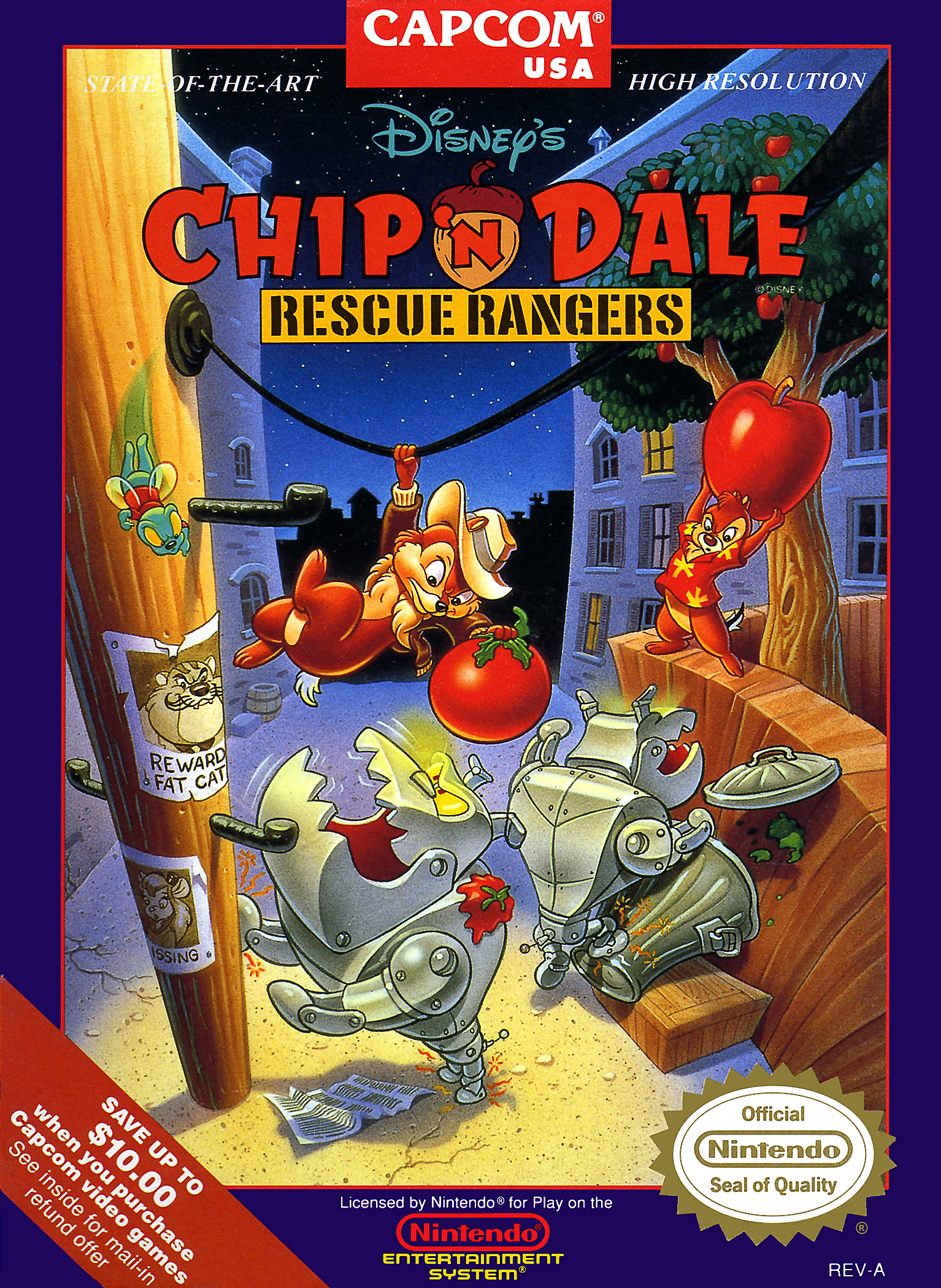 Chip N Dale Rescue Rangers Nes - HD Wallpaper 