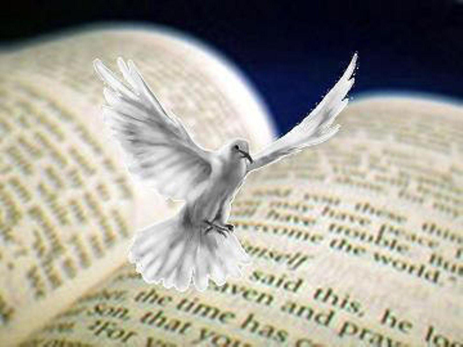 Holy Spirit With Bible Word Of God Holy Spirit 1600x1200 Wallpaper