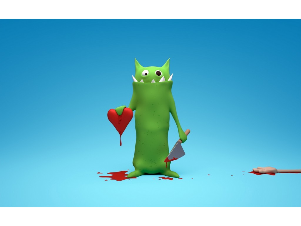 Ich Gebe Euch Ein Herz Wallpaper Emo - Crevative Wallpaper Hd 3d - HD Wallpaper 