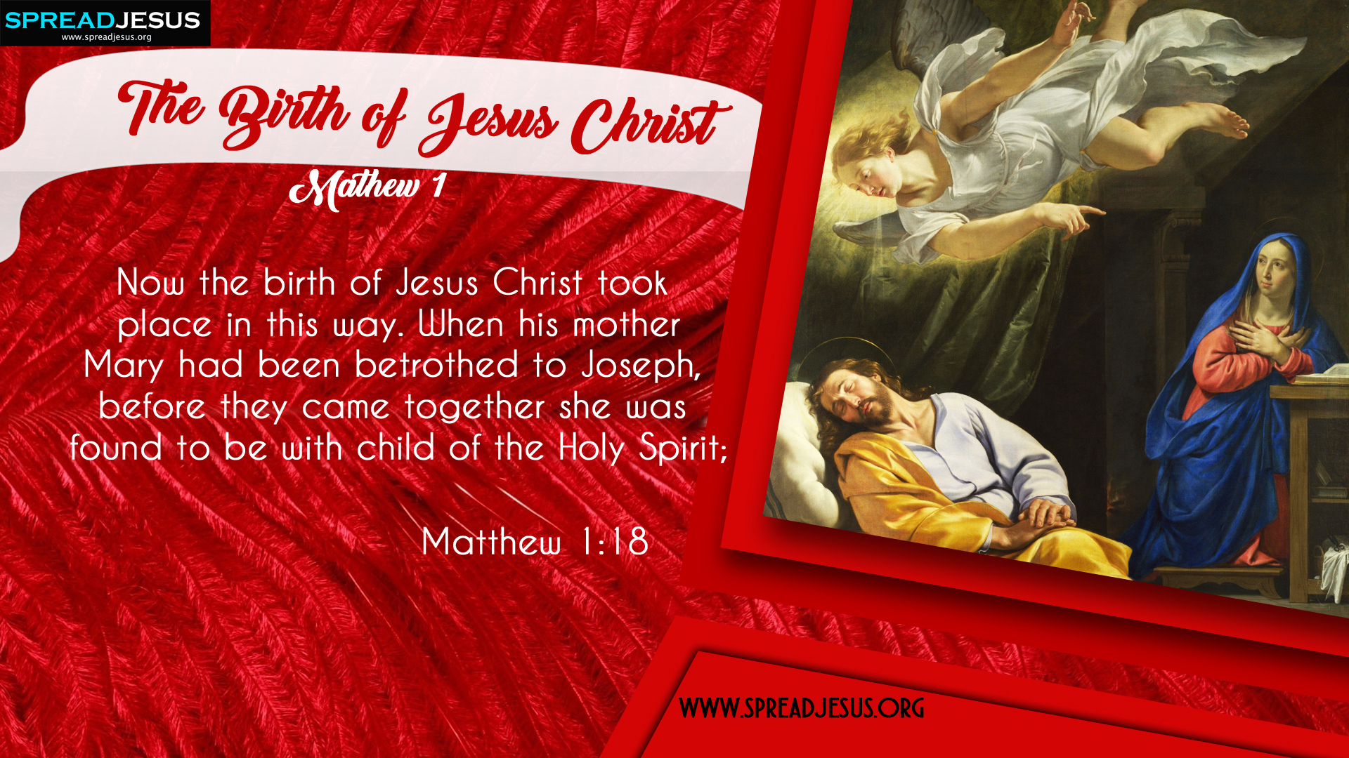 The Birth Of Jesus Christ Matthew - HD Wallpaper 