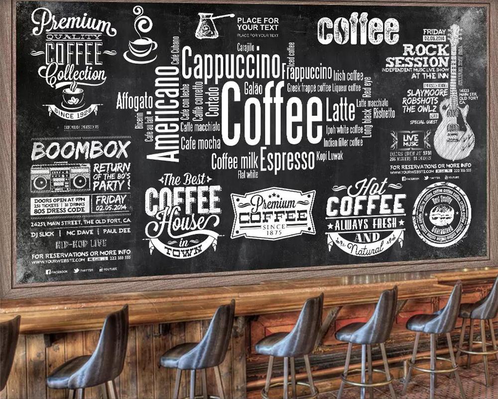 Blackboard Wall Of Restaurant - HD Wallpaper 