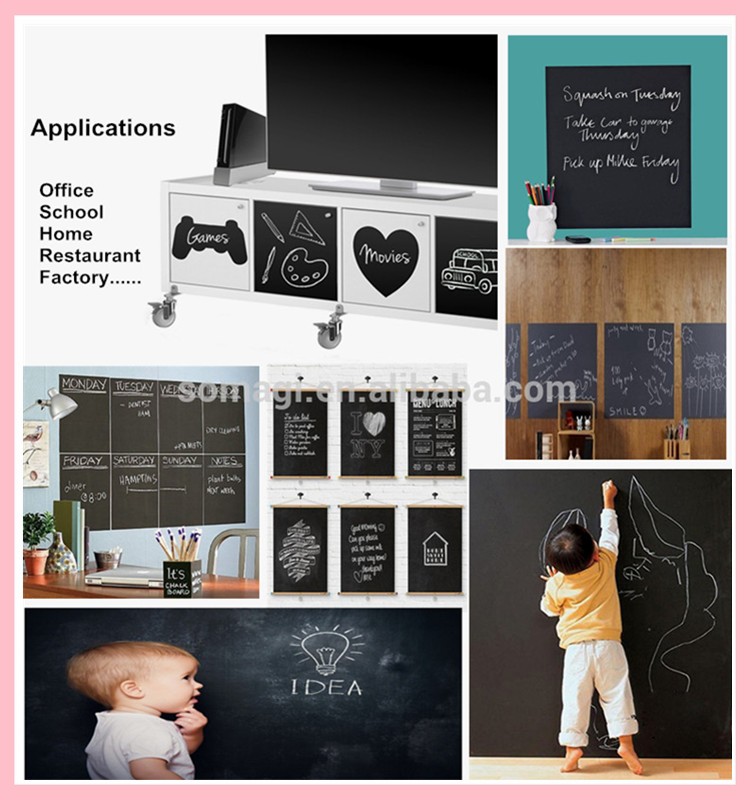 Kids Removable Chalkboard Wall Stickers/decals Adhesive - Collage - HD Wallpaper 