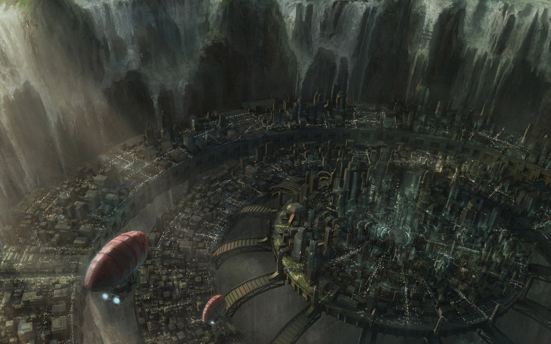 Wallpaper - Sci Fi City - HD Wallpaper 