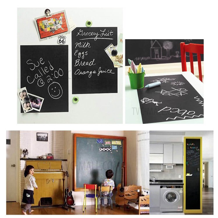 60x200cm Wallpaper Blackboard Waterproof Chalkboard - สติ ก เกอร์ กระดานดำ - HD Wallpaper 